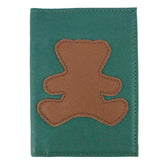 Porta Passaporte Little Bear Esmeralda com Caramelo Liso Pronta Entrega